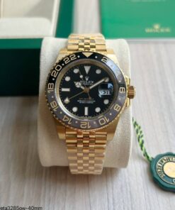 SUPER CLONE MÁQUINA ETA ROLEX GMT MASTER II MISTO JUBILEU 40MM