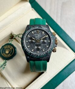 SUPER CLONE MÁQUINA ETA ROLEX DAYTONA DIW CARBONO 40MM VERDE