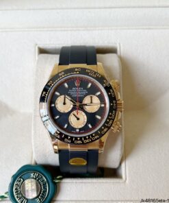 SUPER CLONE MAQUINA ETA ROLEX DAYTONA DOURAQDO BORRACHA 40MM PAUL NEWMAN