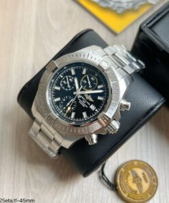 BREITLING AVENGER 45MM PRATA PRETO