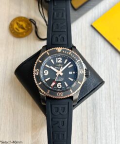 BREITLING SUPEROCEAN 44MM PRETO ROSE