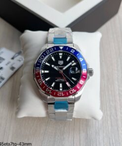 SUPER CLONE MÁQUINA ETA – TAG HEUER AQUARACER CALIBRE 7 GMT PEPSI 43MM