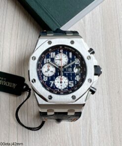 AUDEMARS PIGUET ROYAL OAK OFFSHORE 42MM COURO AZUL