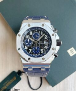AUDEMARS PIGUET ROYAL OAK OFFSHORE 42MM COURO AZUL