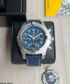 BREITLING AVENGER 45MM PRATA AZUL