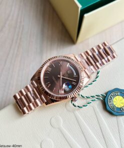 SUPER CLONE MÁQUINA ETA - ROLEX DAY-DATE II ROSE 40MM