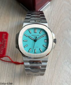 PATEK PHILIPPE NAUTILUS 40MM PRATA AZUL TIFFANY 5711