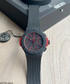 HUBLOT BIG BANG PRETO VERMELHO 44MM