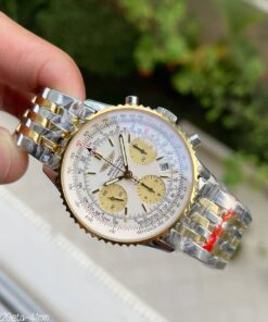 BREITLING NAVITIMER 42MM PRATADOURADO