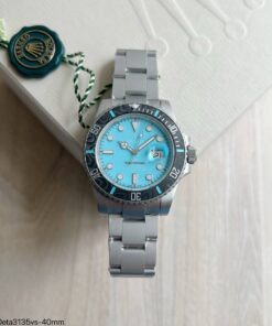 SUPER CLONE MÁQUINA ETA ROLEX SUBMARINER DIW AZUL 40MM