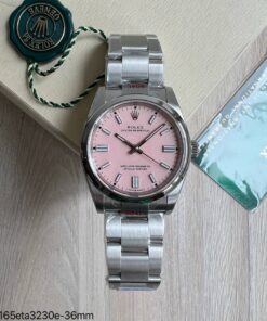 SUPER CLONE MÁQUINA ETA ROLEX OYSTER PERPETUAL 36MM ROSA