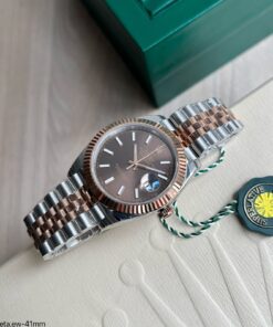 ROLEX DATEJUST ROSE 41MM PRATA ROSE