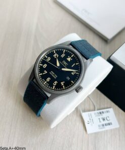 IWC MARK XVIII PRATA AZUL 40MM