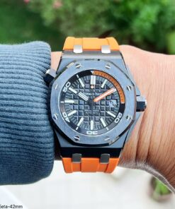 AUDEMARS PIGUET ROYAL OAK OFFSHORE DIVER PRETO LARANJA 42MM 15710