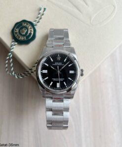 SUPER CLONE MÁQUINA ETA ROLEX OYSTER PERPETUAL 36MM PRETO