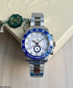SUPER CLONE MÁQUINA ETA ROLEX YACHT MASTER II AZUL 44MM