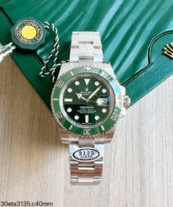 SUPER CLONE MÁQUINA ETA – ROLEX SUBMARINER VERDE DATE 40MM