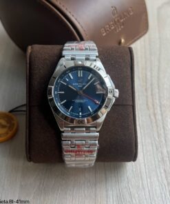BREITLING CHRONOMAT PRATA AZUL 41MM