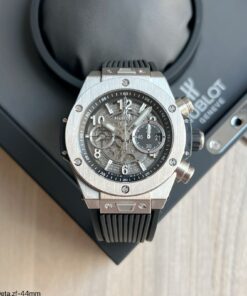 HUBLOT BIG BANG UNICO 44MM PRATA PRETO