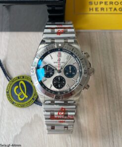 BREITLING CHRONOMAT 44MM PRATA BRANCO