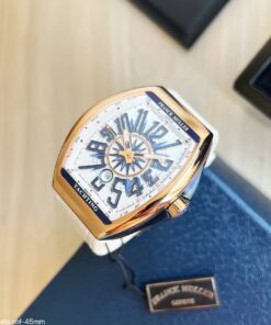 FRANCK MULLER VANGUARD ROSE BRANCO 45MM