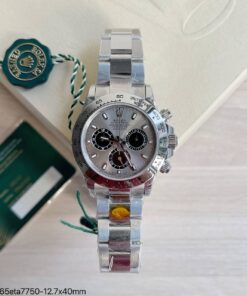 SUPER CLONE MÁQUINA ETA – ROLEX DAYTONA PRATA CINZA 40MM