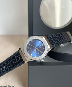 HUBLOT CLASSIC FUSION 42MM AZUL COURO