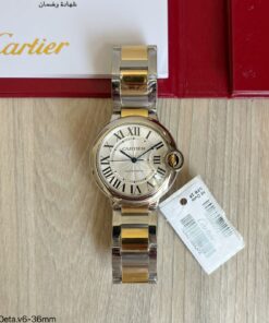 CARTIER BALLON BLEU  PRATA BRANCO 36MM