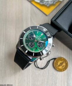 BREITLING SUPEROCEAN HERITAGE II BORRACHA 44MM VERDE