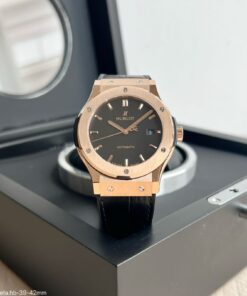 HUBLOT CLASSIC FUSION 42MM ROSE COURO