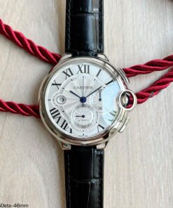CARTIER BALLON BLEU CHRONO COURO 46MM