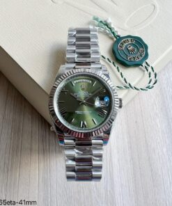 SUPER CLONE MAQUINA ETA ROLEX DAY-DATE II VERDE 40MM