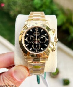 SUPER CLONE MAQUINA ETA ROLEX DAYTONA DOURADO 40MM