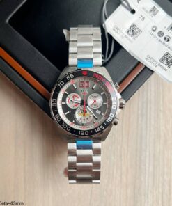 SUPER CLONE MÁQUINA ETA – TAG HEUER FORMULA 1 F1 INDY 500 CINZA 43MM