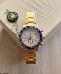 SUPER CLONE MÁQUINA ETA – ROLEX YACHT MASTER II DOURADO 44MM