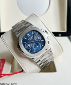 PATEK PHILIPPE NAUTILUS 40MM PRATA AZUL 5740
