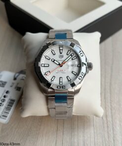 SUPER CLONE MÁQUINA ETA – TAG HEUER AQUARACER CALIBRE 5 BRANCO 43MM
