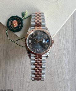 ROLEX DATEJUST 36MM PRATA ROSE 116231