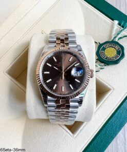 ROLEX DATEJUST 36MM PRATA ROSE  116231