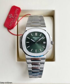 PATEK PHILIPPE NAUTILUS 40MM PRATA VERDE 5711