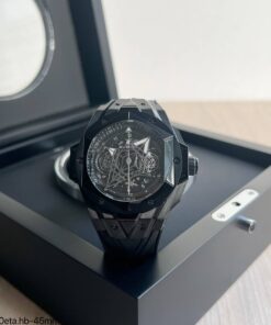 HUBLOT BIG BANG SANG BLUE II CERÂMICA PRETO 45MM