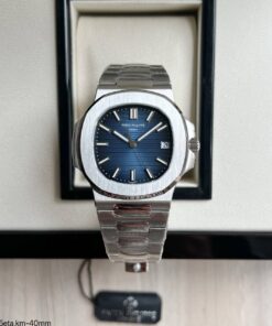 PATEK PHILIPPE NAUTILUS 40MM PRATA AZUL 5711