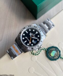 SUPER CLONE MÁQUINA ETA ROLEX EXPLORER II PRETO 42MM