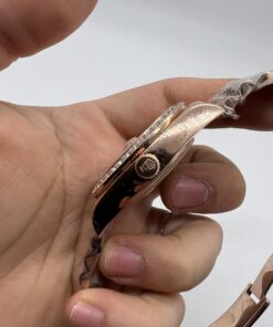 Alternative view of Réplica de Relógio Rolex DayDate Pedras