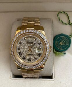 Réplica de Relógio Rolex DayDate Pedras