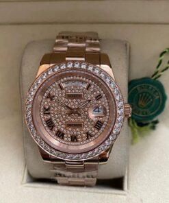 Réplica de Relógio Rolex DayDate Pedras