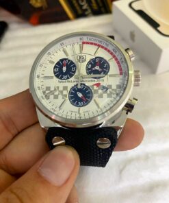 Réplica de Relógio Tag Heuer Couro (4Parafuso)