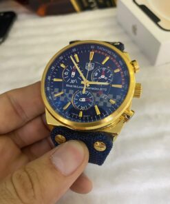 Réplica de Relógio Tag Heuer Couro (4Parafuso)