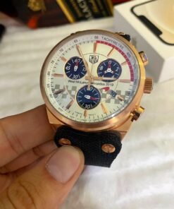 Réplica de Relógio Tag Heuer Couro (4Parafuso)