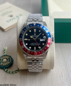 SUPER CLONE MÁQUINA ETA – GMT MASTER II VERMELHO AZUL PEPSI JUBILEE